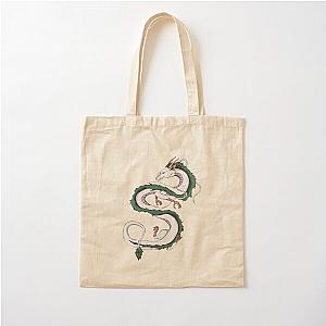 Haku Spirited Away Anime Sticker Cotton Tote Bag RB2907