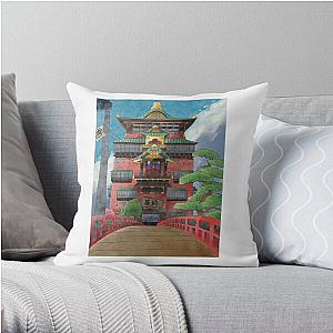 Spirited Away Wallpaper Throw Pillow RB2907