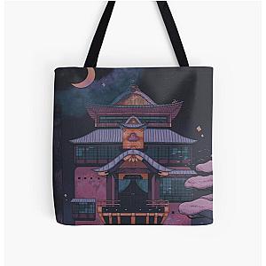 Spirited Away Wallpaper All Over Print Tote Bag RB2907