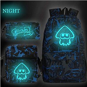 Splatoon 2 Luminous 3pcs Set Students School Bag