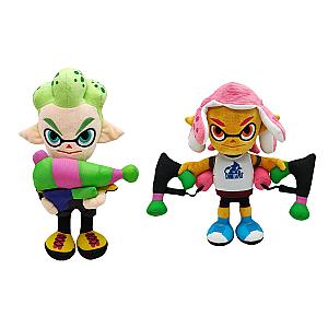 25cm Inkling Boy Girl Set 2pcs Switch Splatoon Stuffed Toy Plush