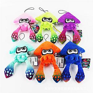 25cm Splatoon Inkling Squid Set 6pcs Stuffed Animal Plush