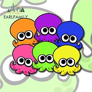 Splatoon Colorful Octopus Vinyl Car Stickers