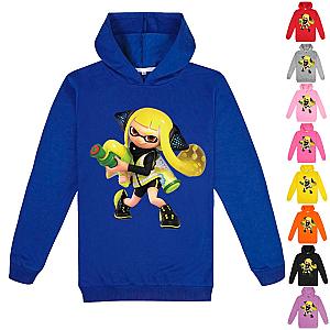 Splatoon Printing Inkling Girl Shooting Game Kids Sweatshirts