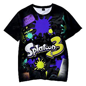 Splatoon 3 Game Tittle Ink Shooting T-shirt