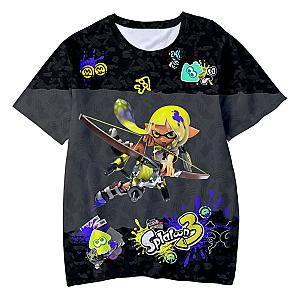 Splatoon 3 Anime Graffiti Shooting Game 3D Kids T-Shirt