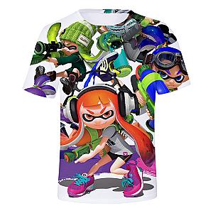 Splatoon Anime Graffiti Shooting Game 3D Print Streetwear T-Shirts