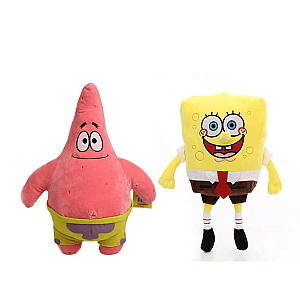 30-70cm Yellow SpongeBob Patrick Star Set Spongebob Squarepants Cartoon Stuffed Toy Plush
