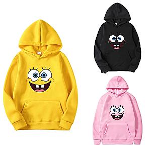 Spongebob Squarepants Creative Smiling Face Hooded Sweatshirt