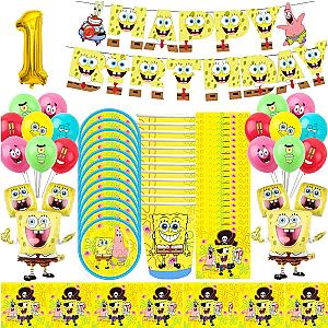 Spongebob Cartoon Party Decoration Table Accessories