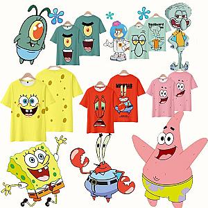 SpongeBob Patrick Star Cartoon Casual Wear Couple Suits Shirts Pants