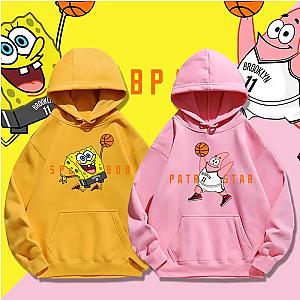 Spongebob Squarepants Long-sleeve Sweatshirt Oversized Thick Streetwear Hoodies