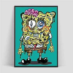 SpongeBobs Cartoon Horror Wall Art Painting