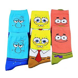 Cartoon Spongebob Patrick Star Squidward Tentacles Cute Sports Warm Socks