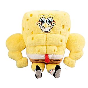 30-40cm Yellow SpongeBob SquarePants Muscle SpongeBob Stuffed Toy Plush