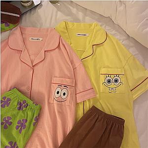Kawaii Spongebobed Squarepants Couple Pajamas
