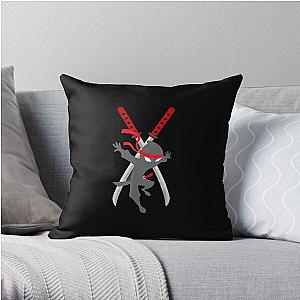 Spy ninja black Throw Pillow RB1810