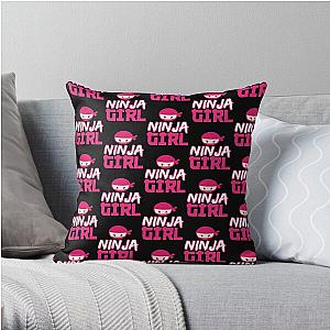 Spy Ninja Girl Throw Pillow RB1810