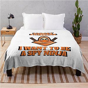 Forget Princess I Want To Be A Spy Ninja. Throw Blanket RB1810