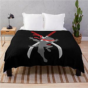 Spy ninja black Throw Blanket RB1810