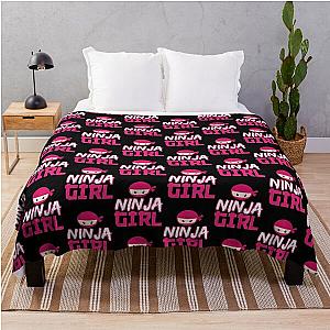 Spy Ninja Girl Throw Blanket RB1810