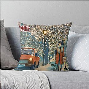 Spy x Family Pillows - Spy x Family Winter snow Throw Pillow