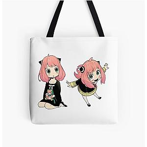 Spy x Family Bags - Spy x Family - Anya Sticker All Over Print Tote Bag