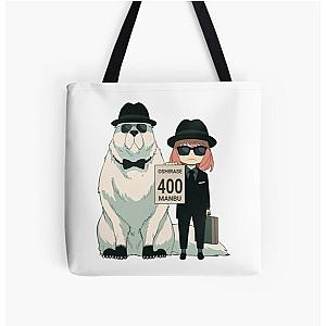 Spy x Family Bags - Spy x Family Anya Smug  All Over Print Tote Bag