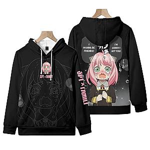 spy x family hoodies anya crying d printed  sides pullover hoodie