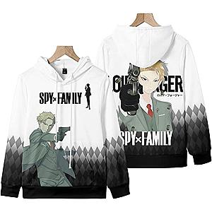 spy x family hoodies loid fashion style d printed pullover hoodie