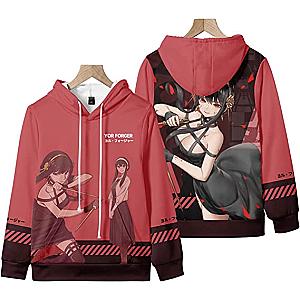 spy x family hoodies yor fashion style d printed pullover hoodie
