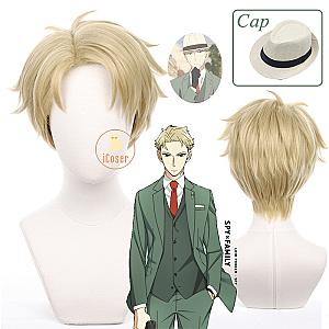 Anime Spy X Family Loid Forger Cosplay - Wig Cap Light Blond Short Hair