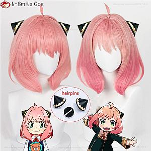 Anime SPY×FAMILY Cosplay - Anya Forger Short Pink Cosplay Wig Hair