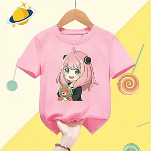 Spy x Family T-Shirts – New Spy X Family Kawaii Cartoon Anime Print Anya Harajuku Graphic T-shirt