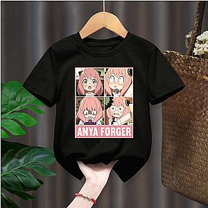 Spy X Family Anya Cartoon Characters Print Children T-shirts