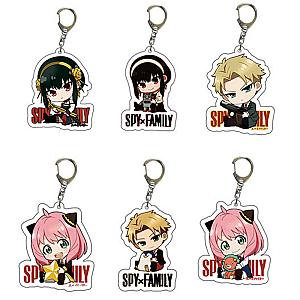 SPY FAMILY Text And Characters Acrylic Keychain