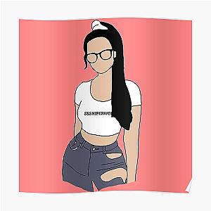 SSSniperWolf Posters - Sssniperwolf Fanart Poster RB1207