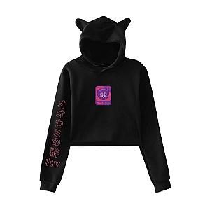 SssniperWolf Synthwave Croptop Hoodie Pullover Hoodies
