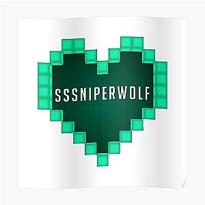 SSSniperWolf Posters - Sssniperwolf Heart Poster RB1207