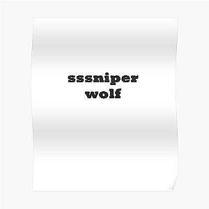 SSSniperWolf Posters - SSSniperWolf Black Poster RB1207