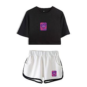 New SssniperWolf Synthwave Black And White Pants Sets