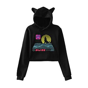 New SSSniperWolf Cat Cropped Crop Top Vintage Hoodies