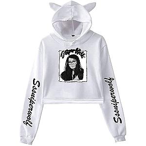 SSSniperWolf Cat Cropped Crop Top Pullover Hoodies