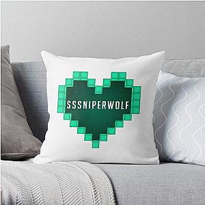 SSSniperWolf Pillows - Sssniperwolf Heart Throw Pillow RB1207
