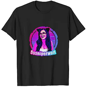 SSSniperWolf T-Shirts - Neon Cat Ear Portrait