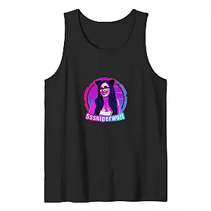 SSSniperWolf Tank Tops - Neon Cat Ear Portrait