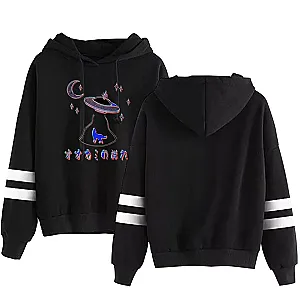 SSSniperWolf Hoodies - WOLFPACK UFO Striped Colorful Pullover Hoodie