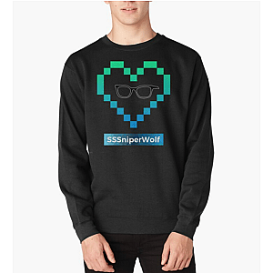 SSSniperWolf Sweatshirts - Sssniperwolf Heart Glasses Pullover Sweatshirt