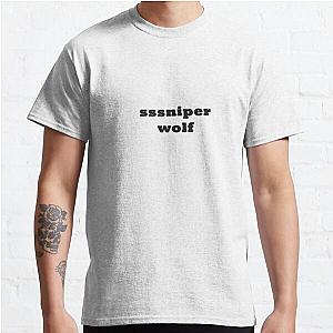 SSSniperWolf T-Shirts - SSSniperWolf Black Classic T-Shirt RB1207