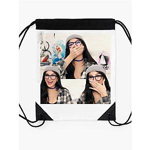 Sssniperwolf Laughing Collage Drawstring Bag Premium Merch Store